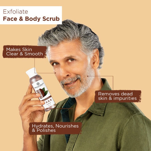 Bella Vita Organic Exfoliate Face And Body Scrub Grit 75g
